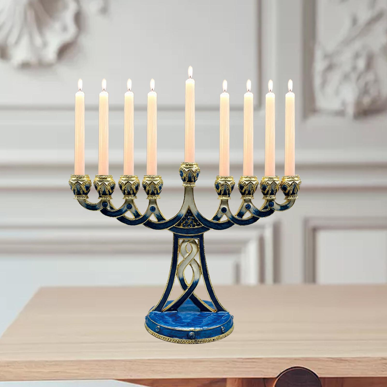 Enameled Menorah Candle Holder - Candle Holder Decor review and price