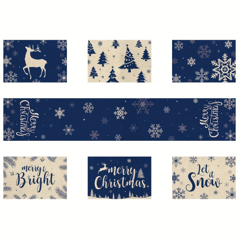 7-Piece Christmas Placemat and - Table Runner review and price
