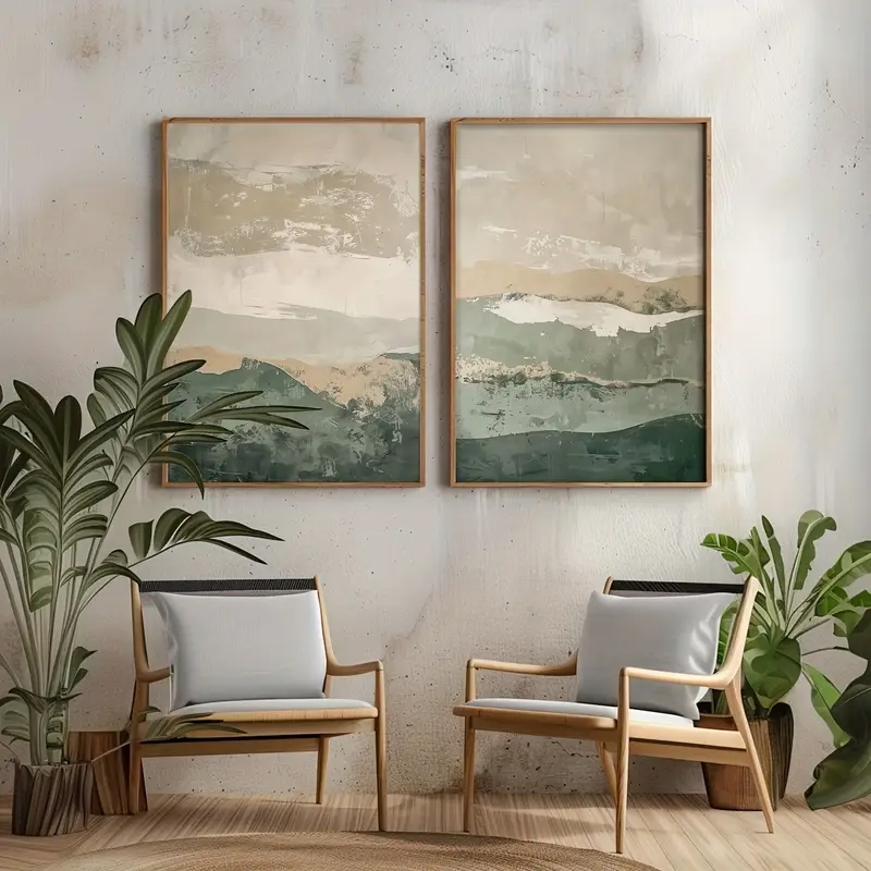 2pcs/set Wabi Sabi Abstract Ge - Abstract Canvas Set review and price