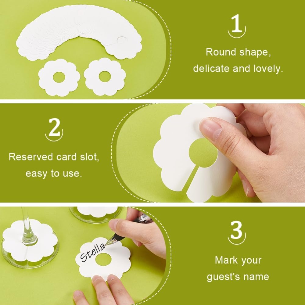 150 Pcs Paper Wine Glass Marke - Vase Decor review and price