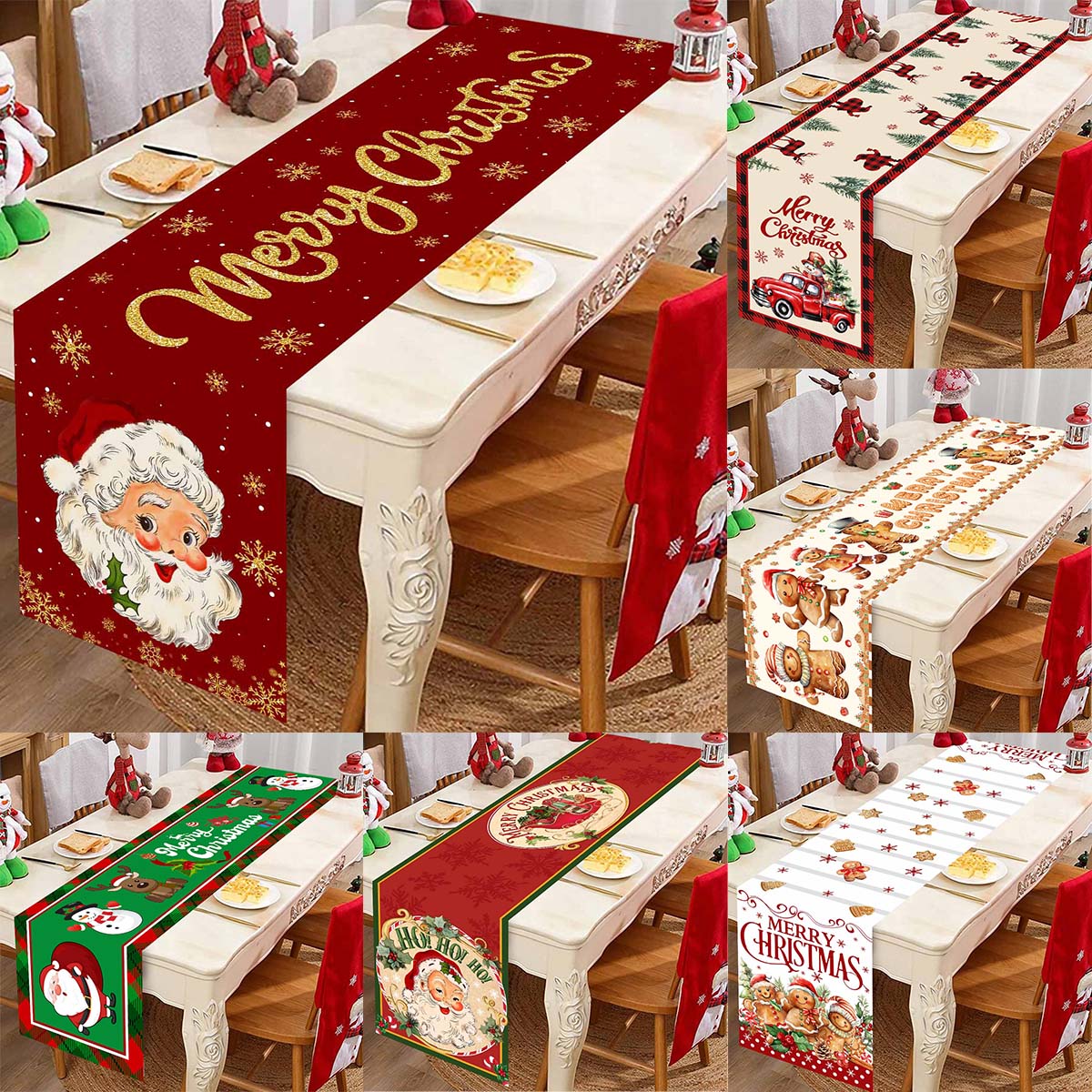Christmas Santa Clause Polyest - Table Runner review and price