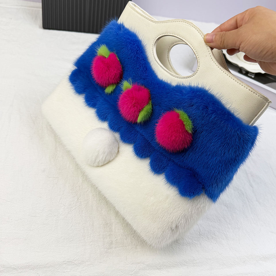 Luxury Mink Fur Tote Bag Women - Interior Design High End review and price