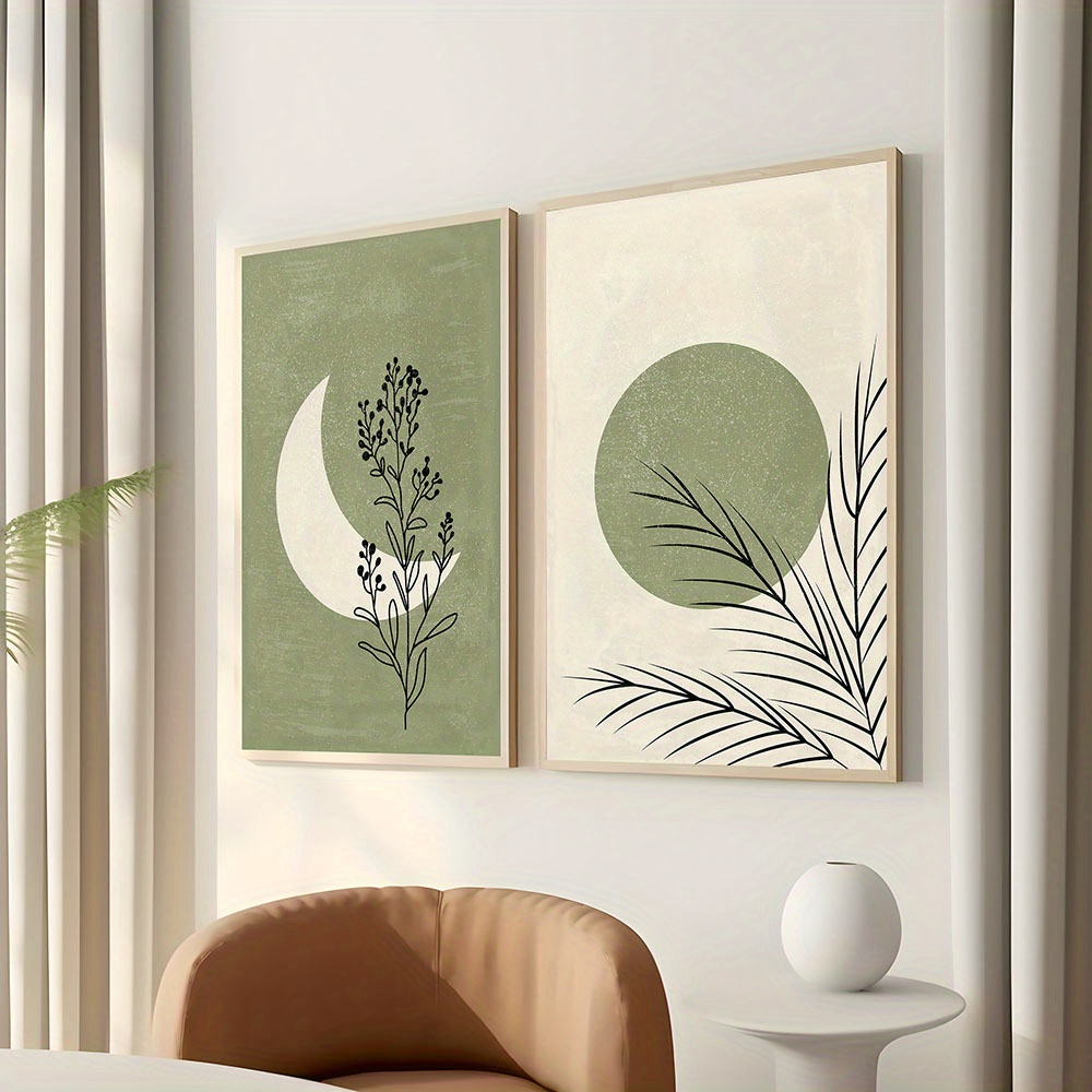 2pcs/set Bohemian Plant Moon S - Abstract Canvas Set review and price