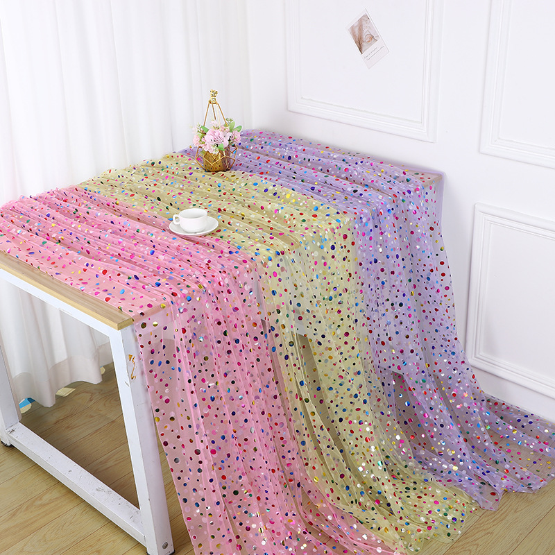 Colorful Polka Dot Gold Foil T - Table Runner review and price