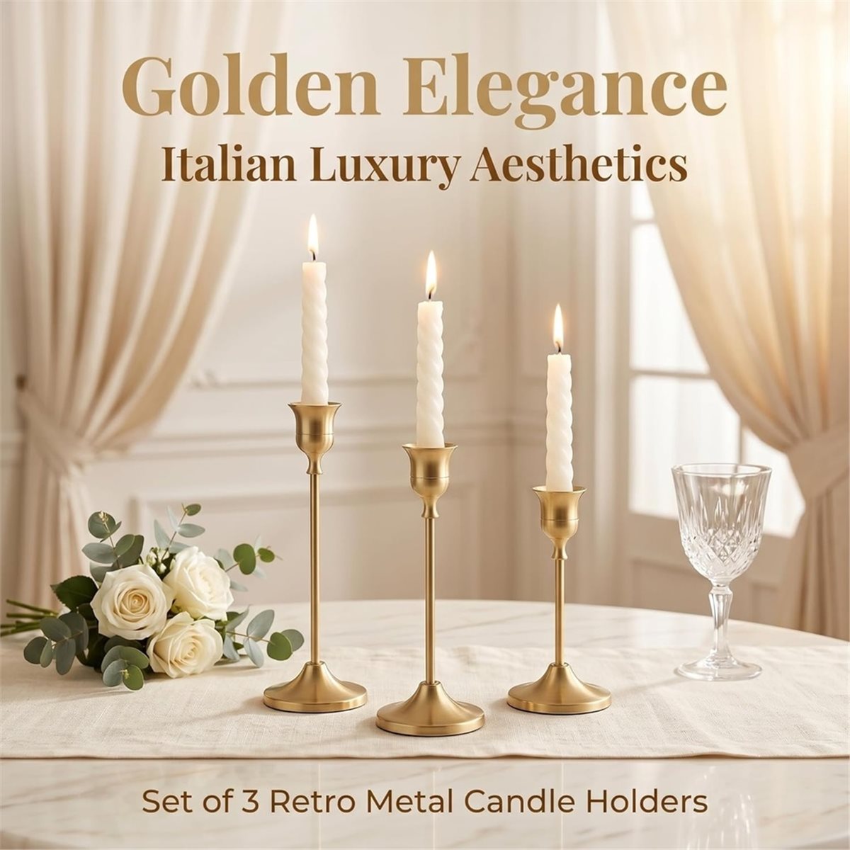 12 Pcs Gold Candlestick Holder - Candle Holder Decor review and price