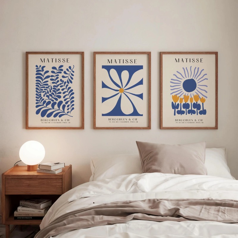 Blue Matisse Prints Set of 3 P - Abstract Canvas Set review and price